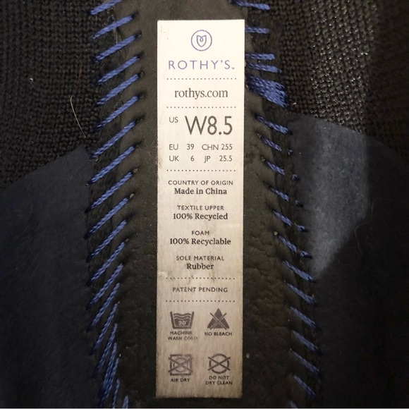 Rothy's The Point, Black, Size 8.5 - Picture 3 of 9